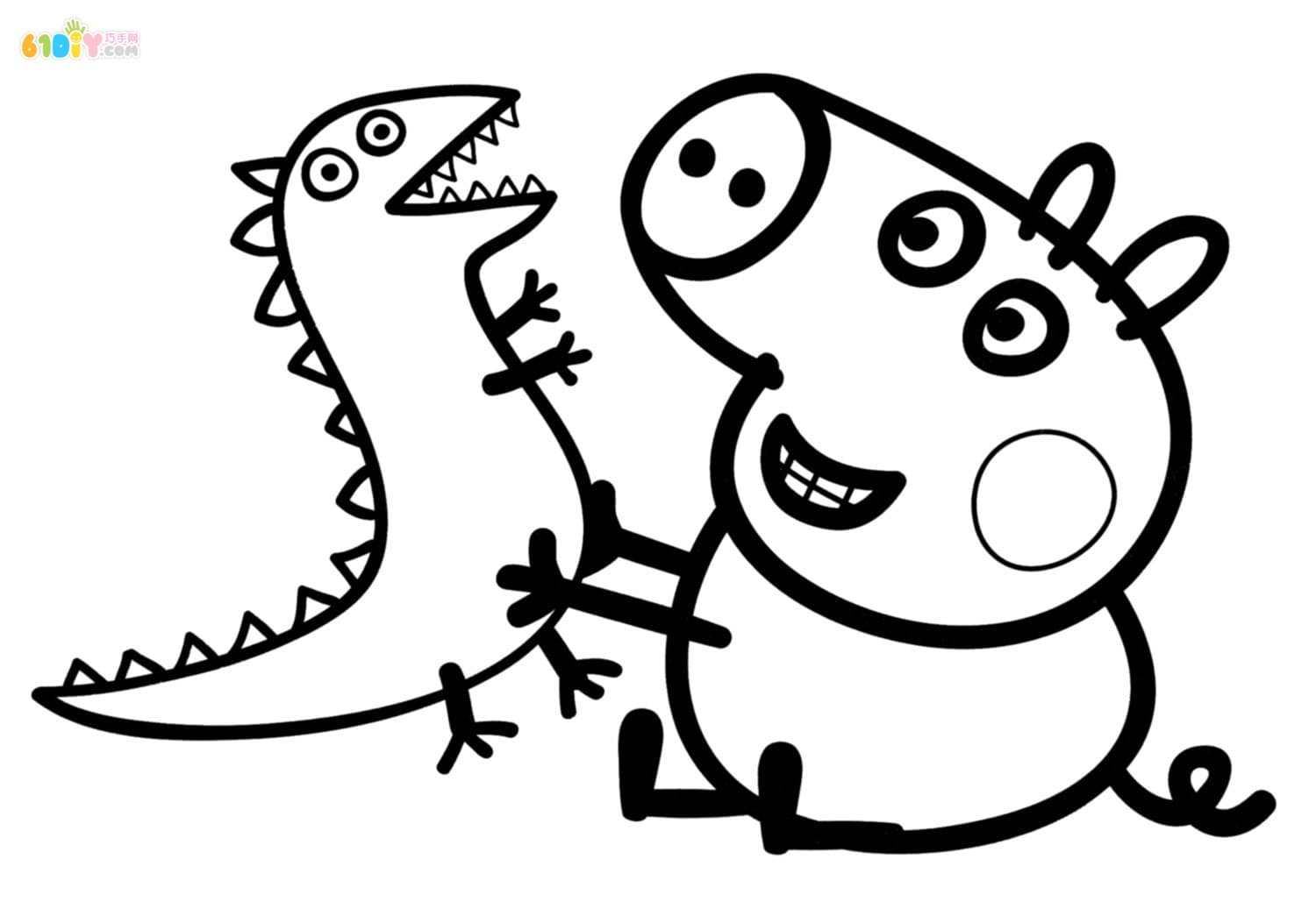 Peppa Coloring Picture of Peppa Pig