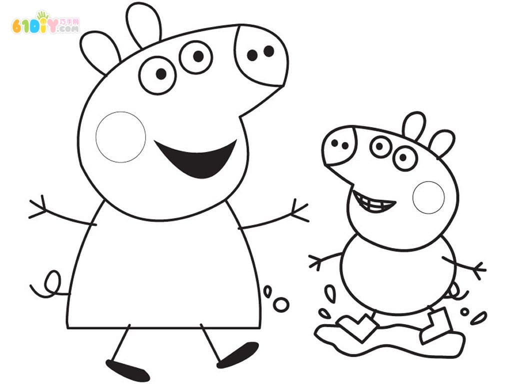 Peppa Coloring Picture of Peppa Pig