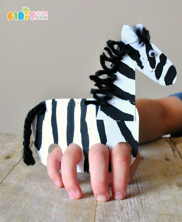 Children making funny zebra fingers