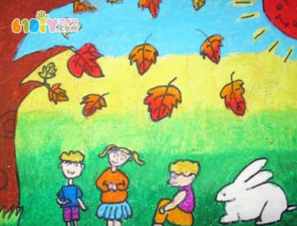 Autumn children's paintings