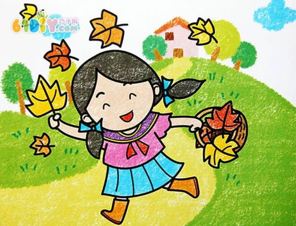 Autumn children's paintings