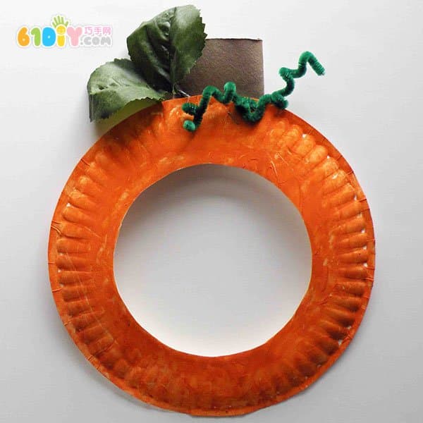 Autumn children's handmade pumpkin mask