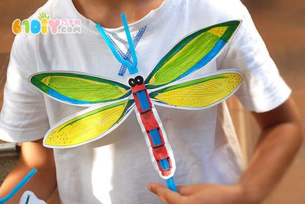 Children's small ideas Four insects handmade - butterflies, dragonflies, flies, beetles