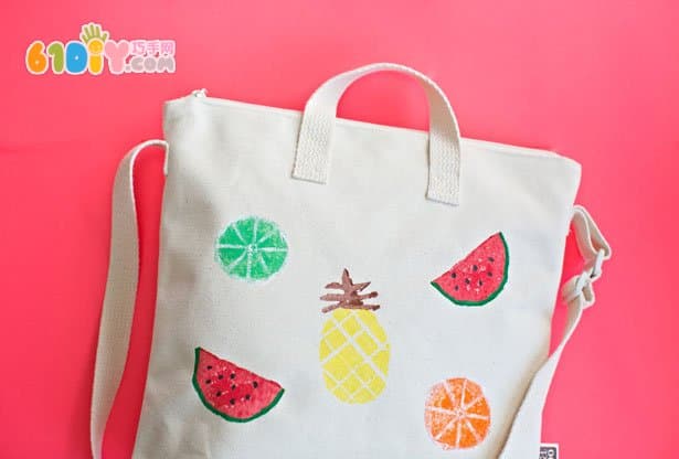 DIY personalized potato seal fruit bag