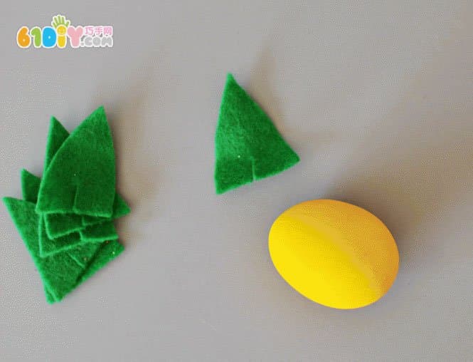 Children's small ideas, eggshells, handmade fruits and vegetables