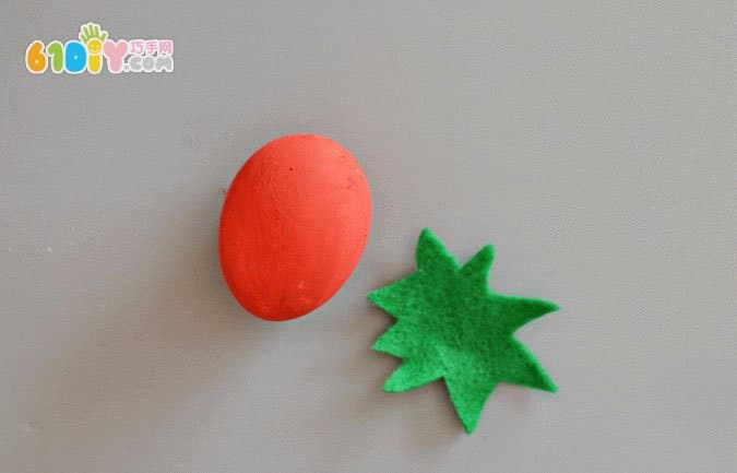Children's small ideas, eggshells, handmade fruits and vegetables