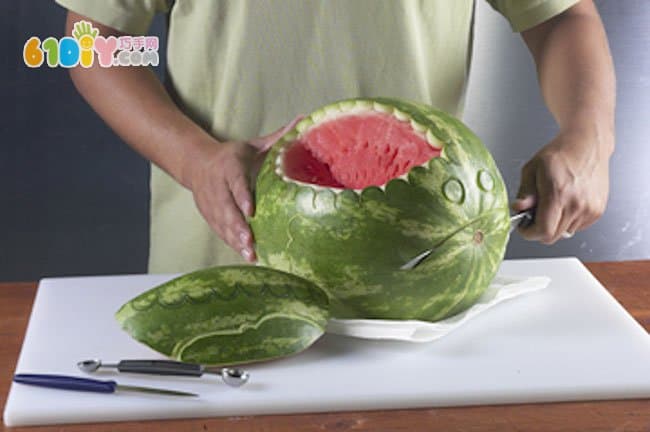 Watermelon skin creative shape cute fish