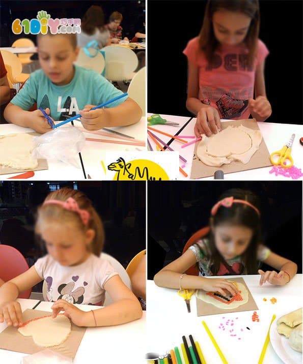 Interesting straw clay creative production