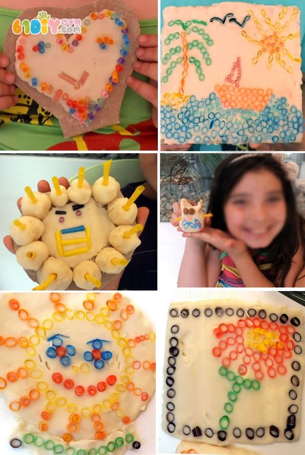 Interesting straw clay creative production