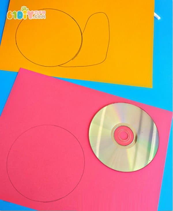 CD disc handmade snail