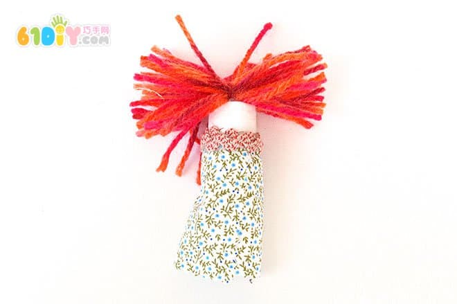 Wine cork making cute doll