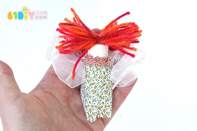 Wine cork making cute doll