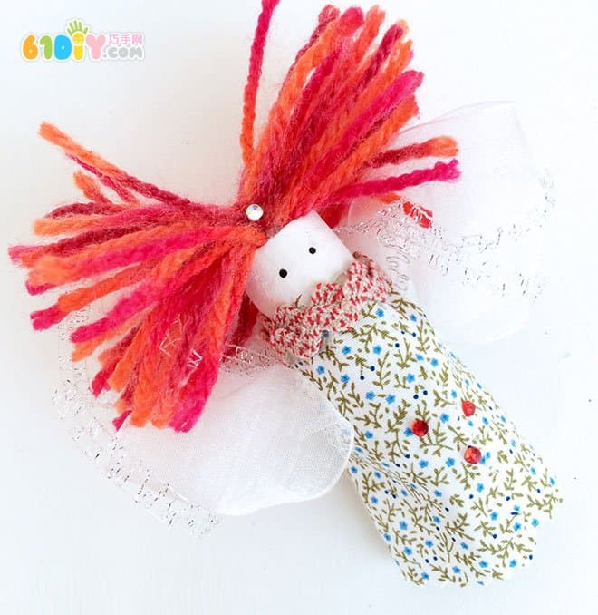 Wine cork making cute doll