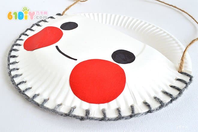 Children's paper tray handmade cute smile storage bag