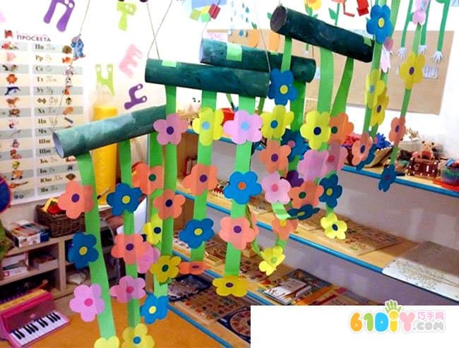 Children's handmade decorative flower ornaments