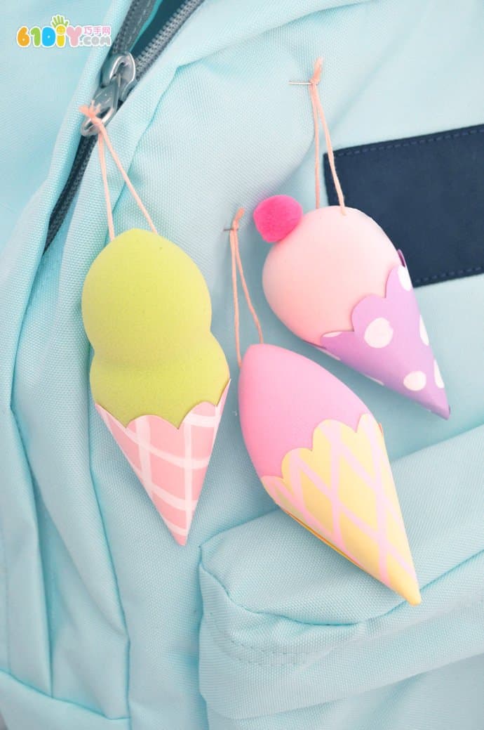 Cute mini ice cream hanging decoration