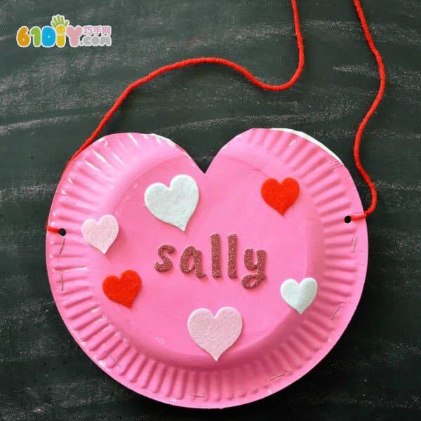 Paper tray handmade love bag