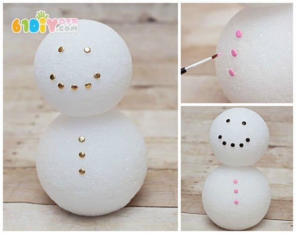 Children's handmade cute bubble ball snowman