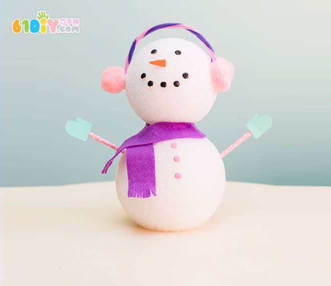 Children's handmade cute bubble ball snowman