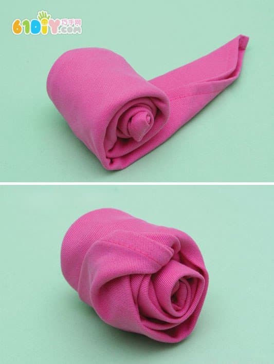 Chinese Valentine's Day handmade beautiful napkin rose making