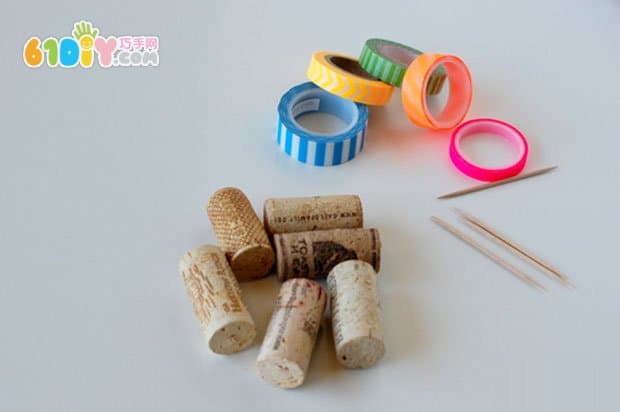 Children's handmade wine cork boat