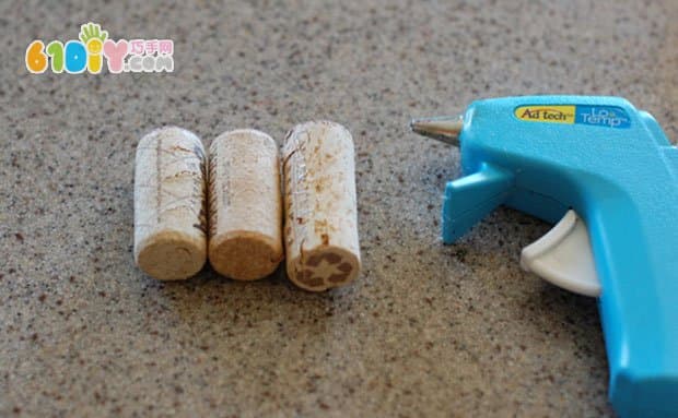 Children's handmade wine cork boat
