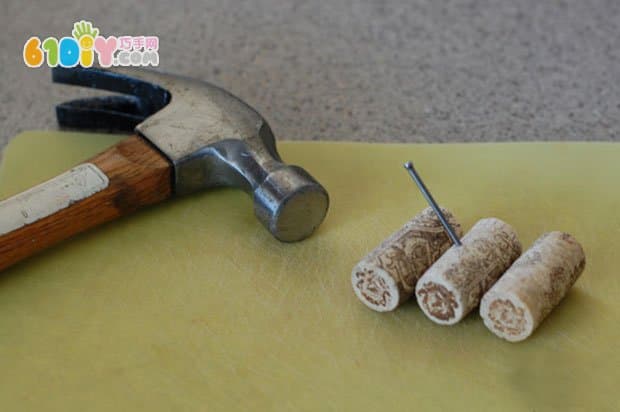 Children's handmade wine cork boat