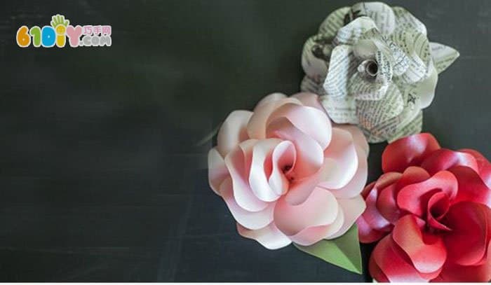 Paper rose handmade