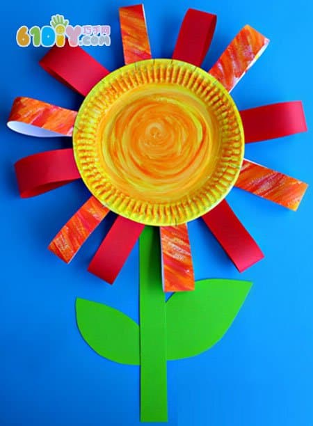 Preschool teacher's day handmade making paper flowers