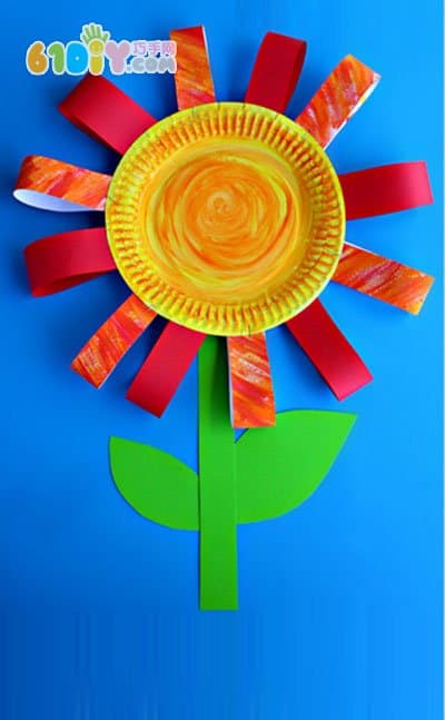 Preschool teacher's day handmade making paper flowers