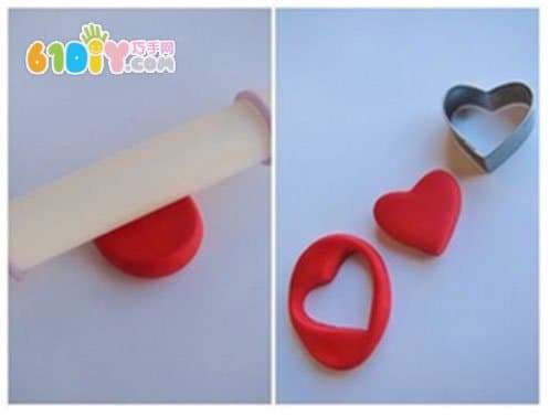 Valentine's Day handmade clay love