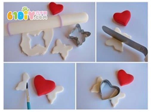 Valentine's Day handmade clay love