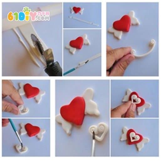 Valentine's Day handmade clay love