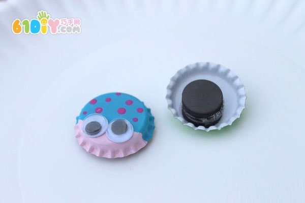 Children's small idea cute bottle cap small ladybug