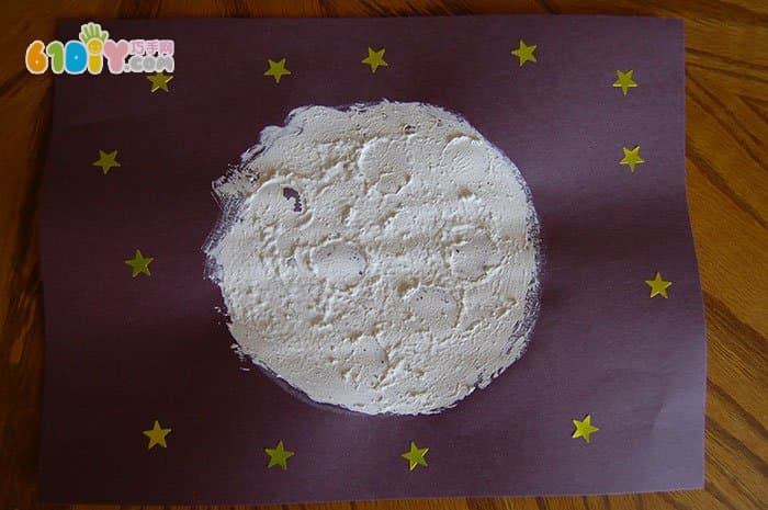 Children's Mid-Autumn Festival, hand-painted moon