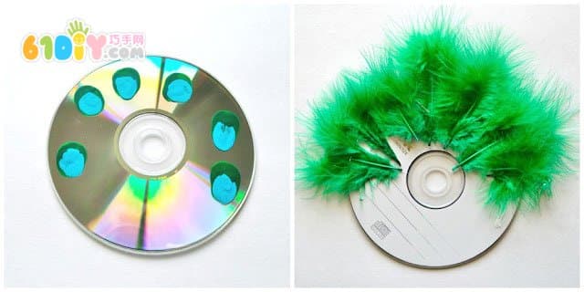 Children's creative production disc peacock