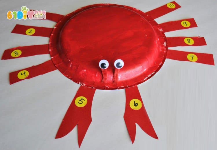 Children's DIY paper tray big crab