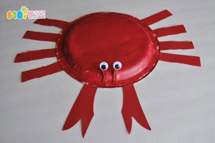 Children's DIY paper tray big crab