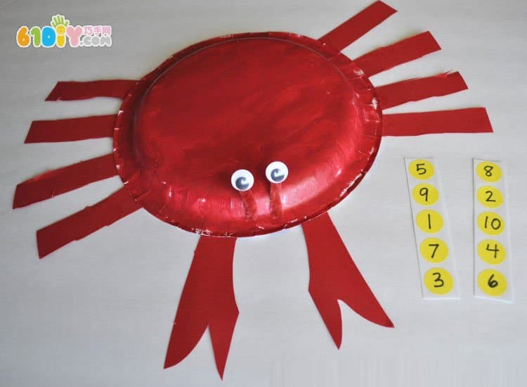 Children's DIY paper tray big crab