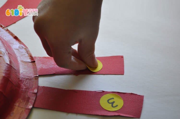 Children's DIY paper tray big crab