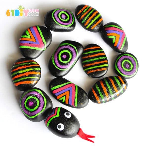 Stone handmade snake