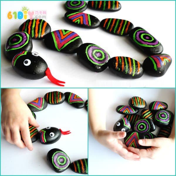 Stone handmade snake