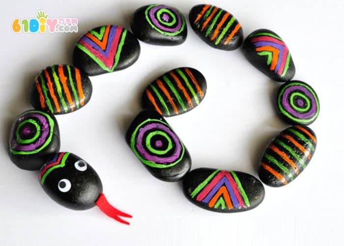 Stone handmade snake