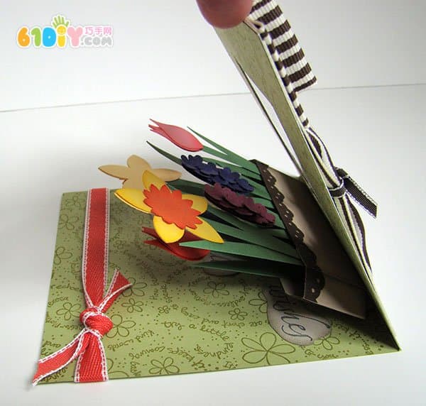 Exquisite Teacher's Day Stereo Flower Greeting Card