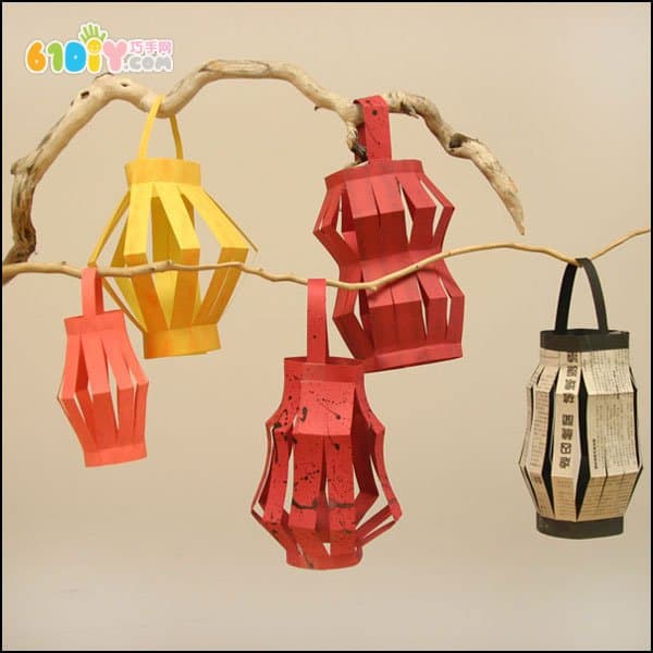Mid-Autumn Festival handmade paper lanterns making tutorial