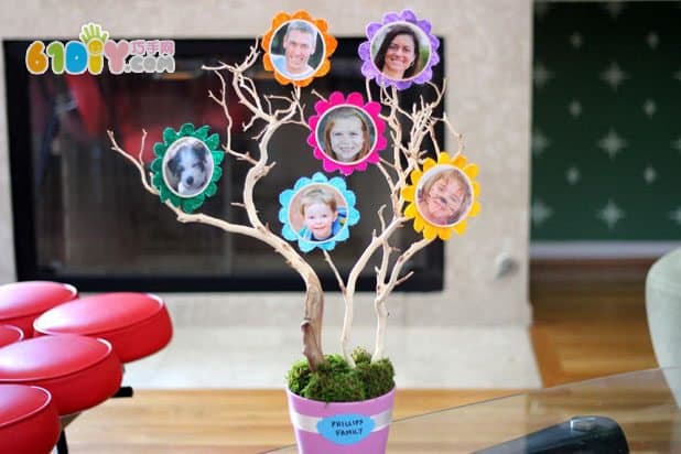 Handmade beautiful family tree