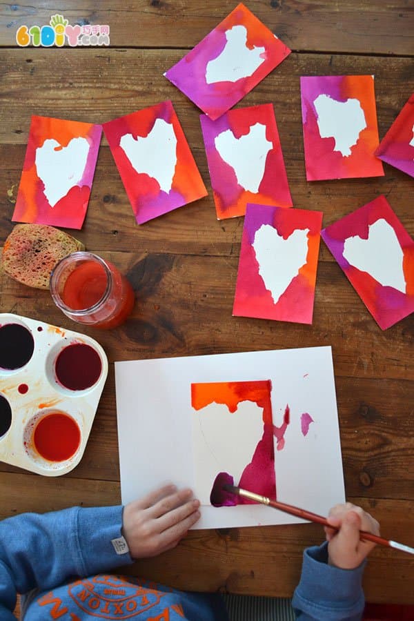 Toddler Making Teacher's Day Love Graffiti Card