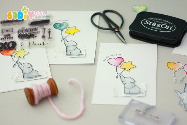 Teacher's Day making a simple seal greeting card