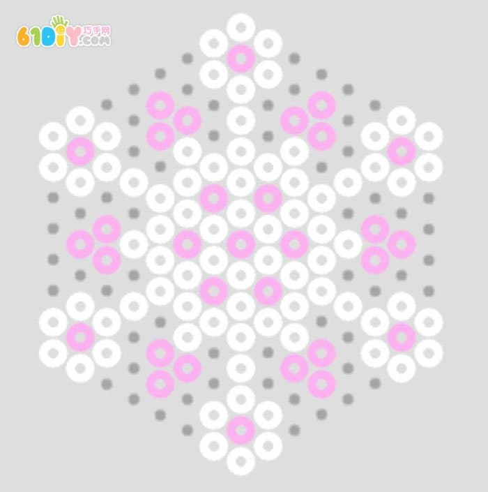 Spelling peas snowflake handmade