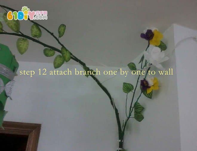 Handmade decorative flower making process
